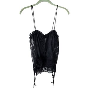 THE WOMAN WITHIN x VINTAGE black lace top